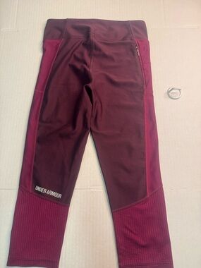 Under Armour Burgundy/Maroon Leggings
